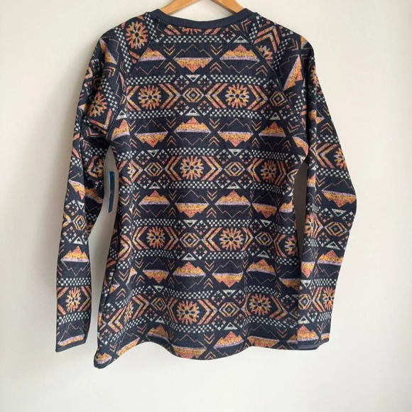 Columbia Sweater Weathe Fleece Crew  Shirt Pullover Nocturnal Pinecones XL - Picture 13 of 13